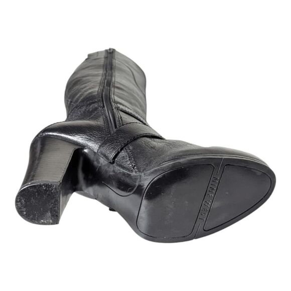 NINE WEST Millicento Black Leather Knee High Boot Size 8.5M - Picture 9 of 9